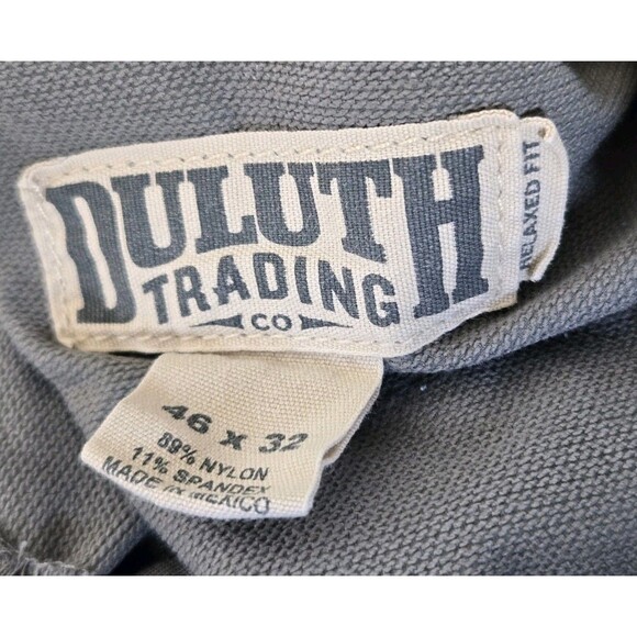 Duluth Trading Pants Mens 46X30 Flexpedition Cargo Relaxed Fit Gray Stretch - Picture 9 of 9
